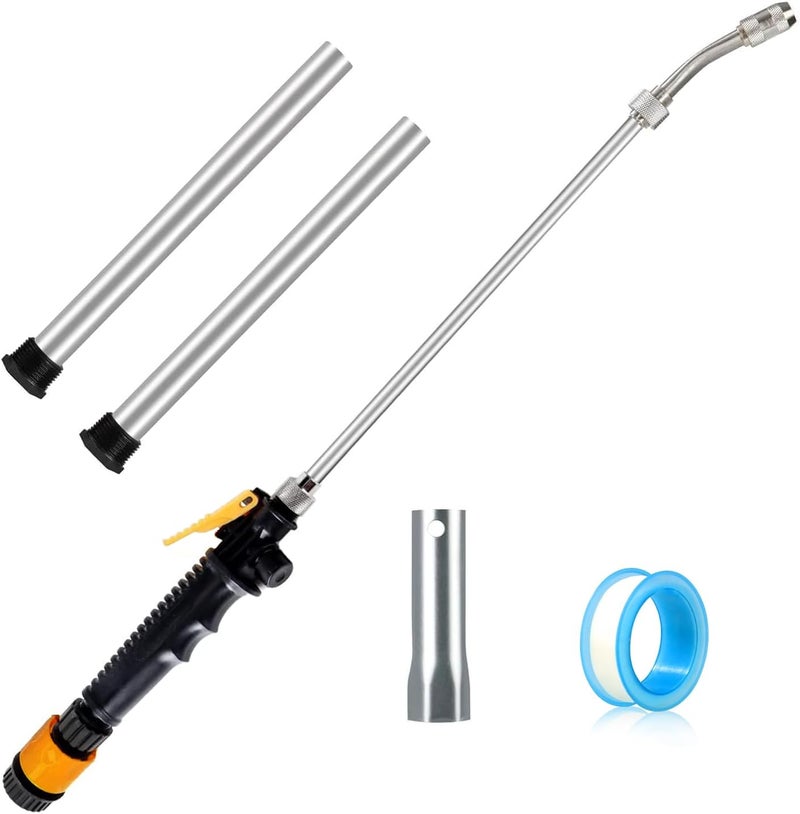 Persimcx RV Water Heater Anode Rod & RV Water Heater Flush Wand, 9.25"L x 3/4" NPT Magnesium Rod for Suburban (Flush Wand & 2Pack Anode Rod) - Image 1